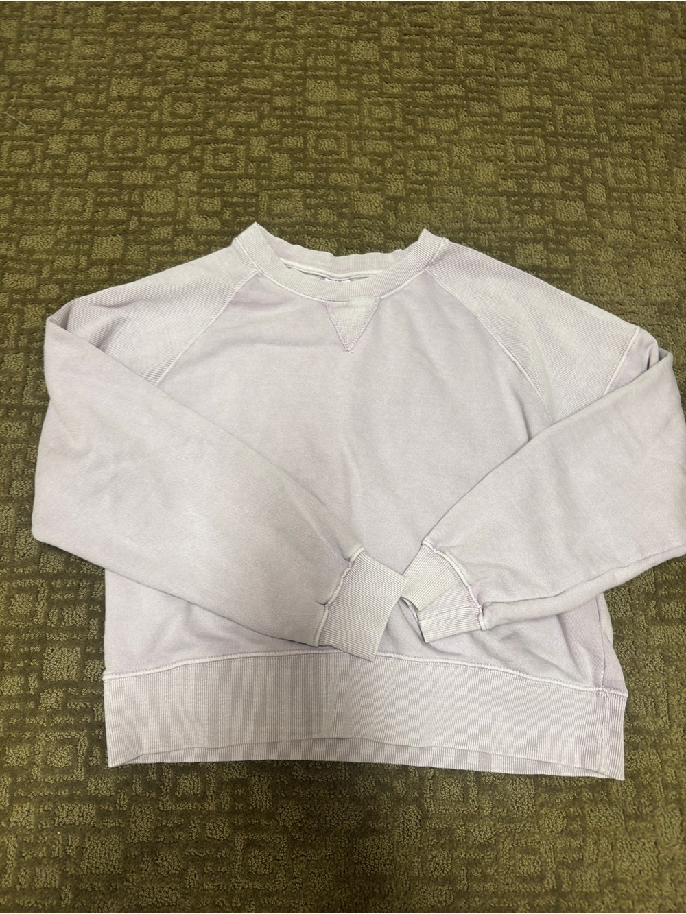Girls Lavender Crewneck Sweatshirt